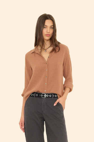 Hazeltine Scout Shirt-Tops-Xirena-Debs Boutique